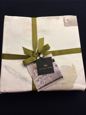Michael Aram Botanical Leaf Duvet Cover Full/Queen NEW